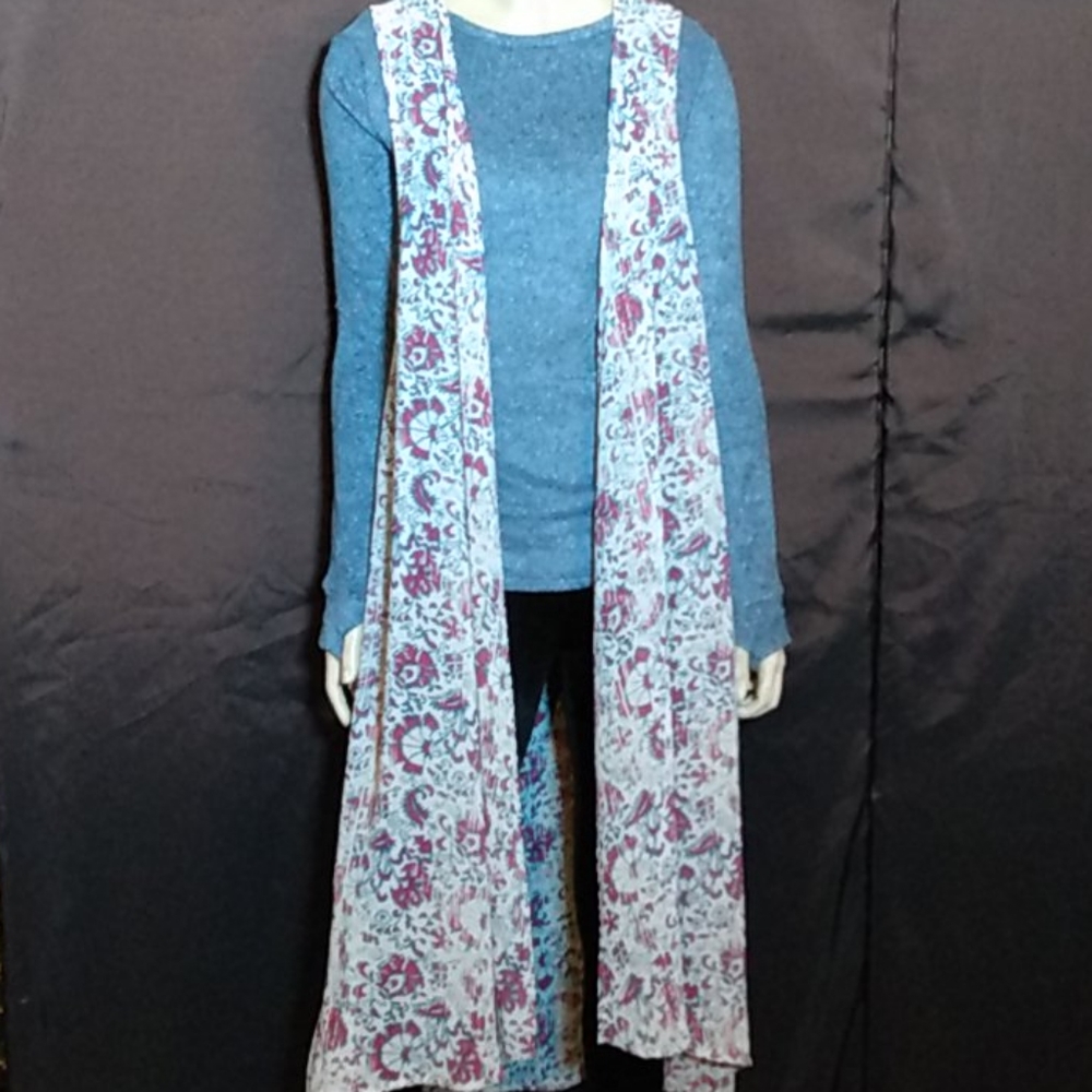 Mossimo sheer maxi vest